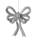 Fundă decorativă argintie 13 cm — imagine ilustrativă