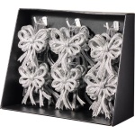 Fundă decorativă argintie 13 cm — imagine ilustrativă
