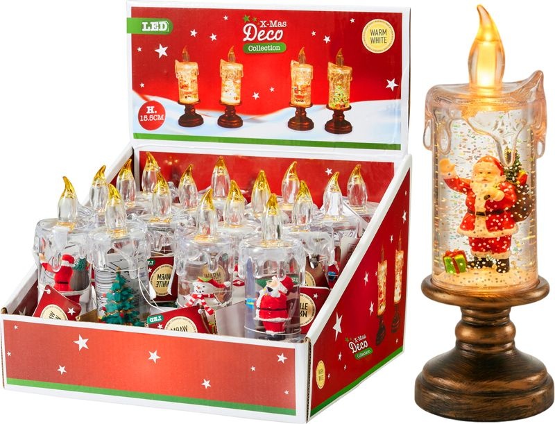 Lumânare LED Crăciun, mix 4 modele Lumânare LED Crăciun, mix 4 modele — imagine ilustrativă