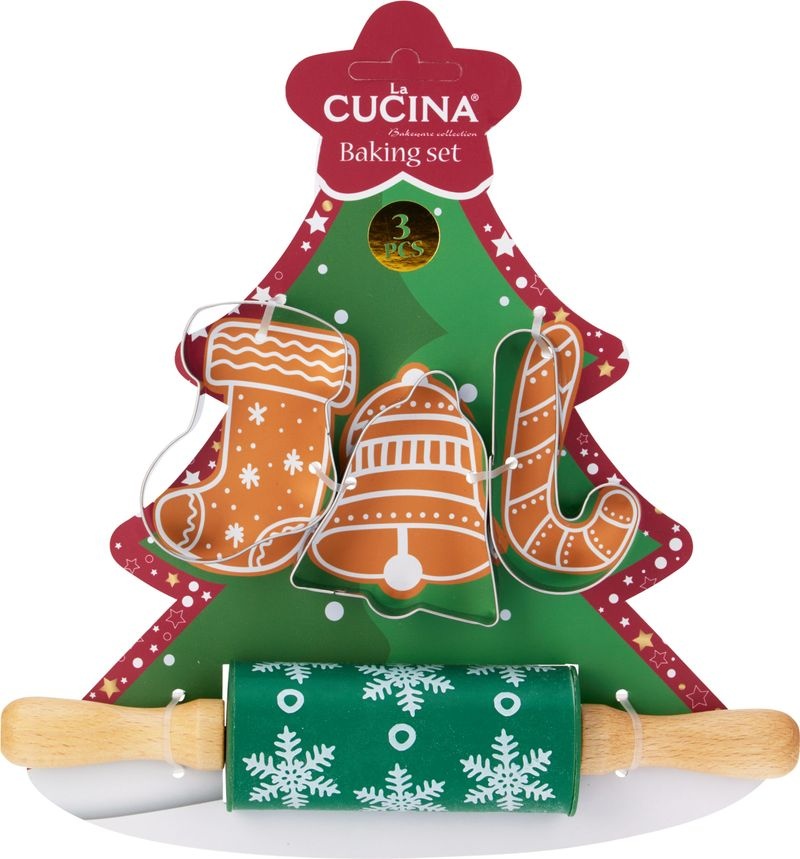 Set pentru copt CUCINA, 4 piese, 3 modele (pachet 3 seturi) Set pentru copt CUCINA, 4 piese, 3 modele (pachet 3 seturi) — imagine ilustrativă