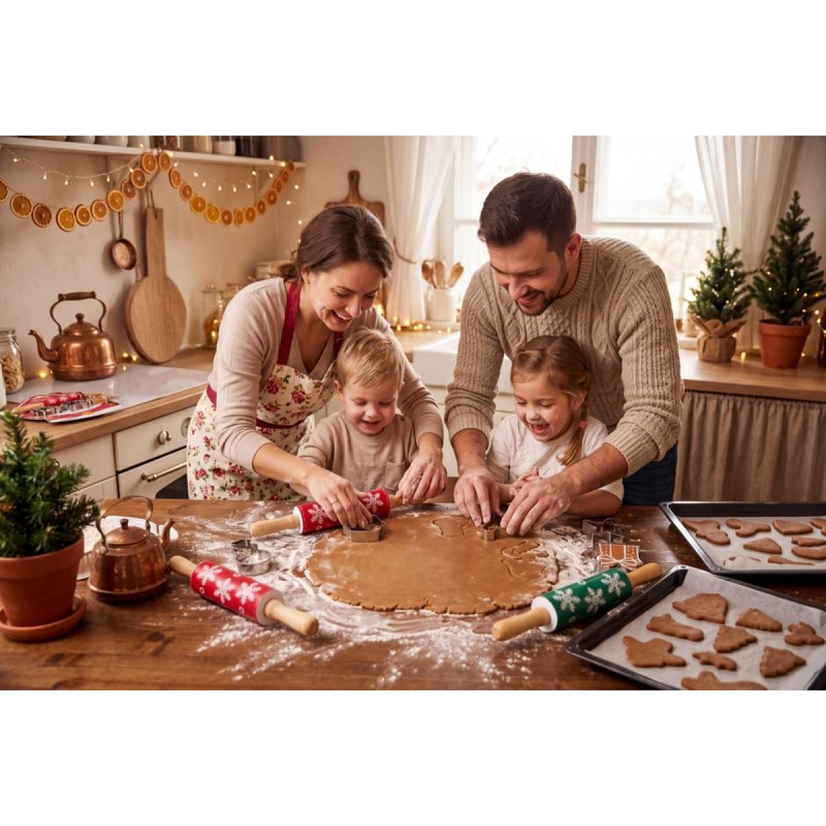 Set pentru copt CUCINA, 4 piese, 3 modele (pachet 3 seturi) — imagine ilustrativă