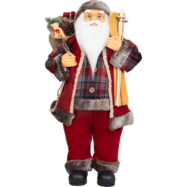 Decorație Moș Crăciun MagicHome, roșu, 60 cm — imagine ilustrativă