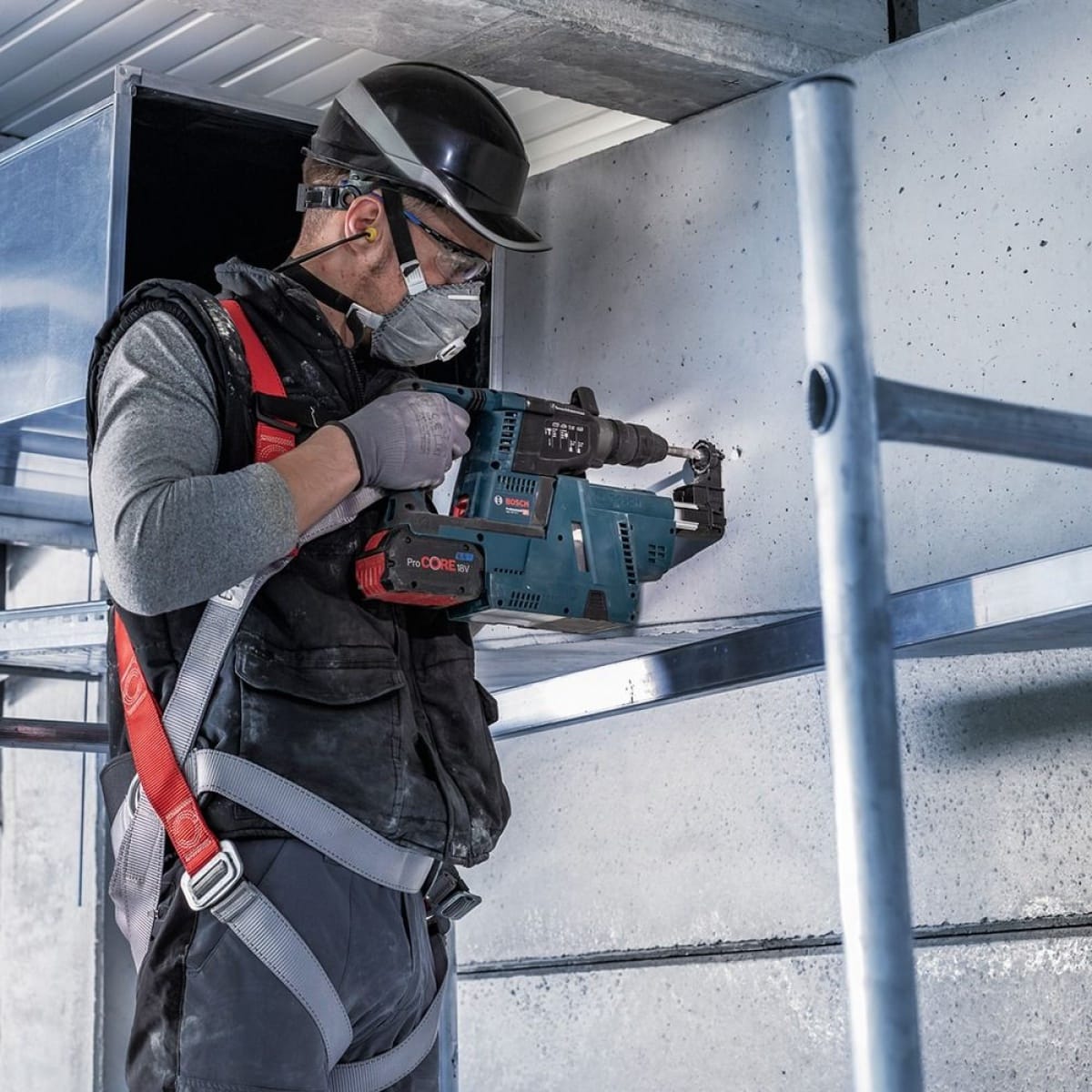 Burghiu pentru beton și zidărie SDS-Plus D-10 mm L-300/360 mm, 4 muchii widia BOSCH — imagine ilustrativă