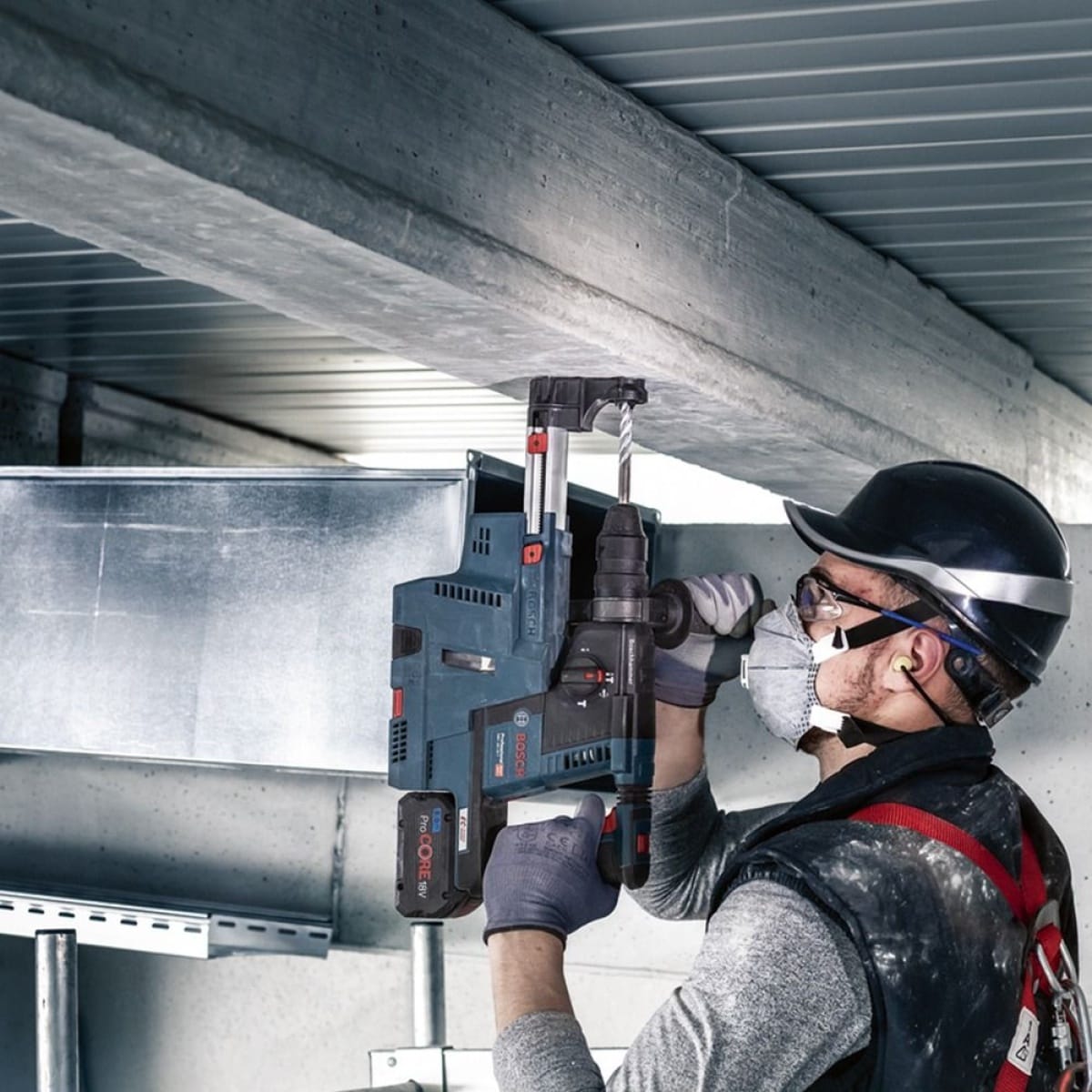 Burghiu pentru beton și zidărie SDS-Plus D-10 mm L-300/360 mm, 4 muchii widia BOSCH — imagine ilustrativă