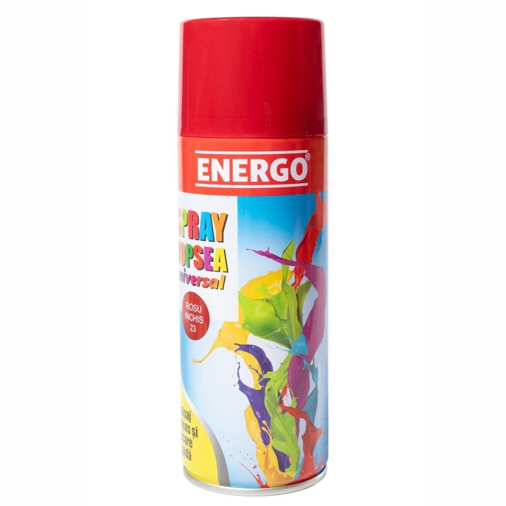 Spray vopsea universal roșu închis 23 450 ml ENERGO Spray vopsea universal roșu închis 23 450 ml ENERGO — imagine ilustrativă