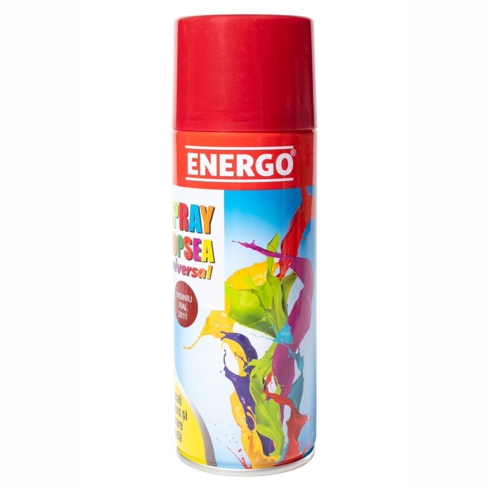 Spray vopsea universal visiniu RAL 3011 450 ml ENERGO Spray vopsea universal visiniu RAL 3011 450 ml ENERGO — imagine ilustrativă